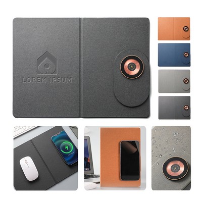 15W Wireless Phone Fast Charger Dual-Purpose Mouse Pad