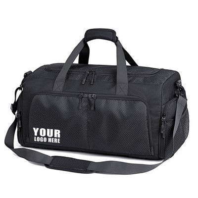 Sports Duffel Bag With Shoe Compartment And Wet-Dry Separation