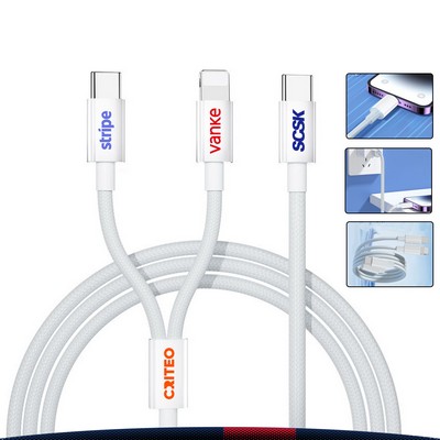 Flowshift 2-in-1 Fast Charging Cable - 47.24"