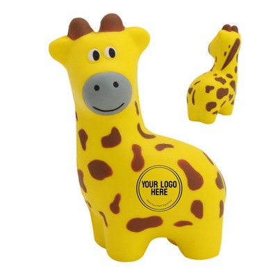 Giraffe Shaped PU Stress Ball Toy