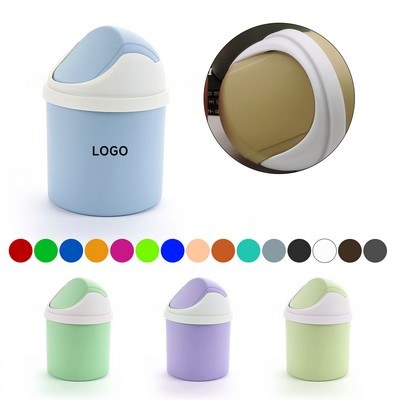 Mini Office Trash Can With Lid