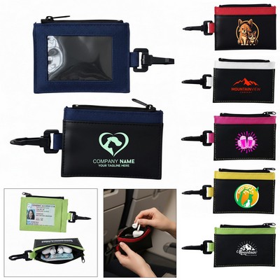 Oxford Zipper Coin Pouch