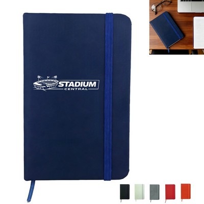 Classic Hardcover Journal with Elastic Closure and Ribbon Bookmark