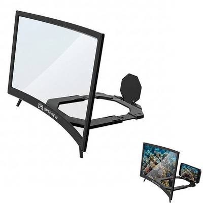 HD Acrylic Mobile Phone Screen Magnifier With Curved Display Stand