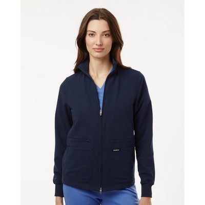 Jaanuu Women's Ceri Essential Full-Zip 6-Pocket Scrub Jacket - W60001