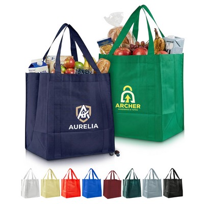 Reinforced Non-Woven Gusseted Grocery Tote