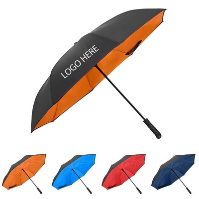 Arc Auto-open Two-Tone Reverse Umbrella