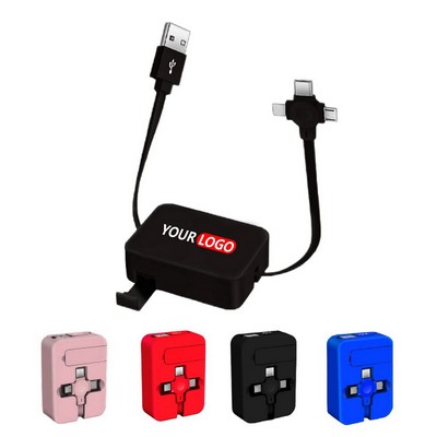 Universal 3-in-1 Retractable Charging Cable