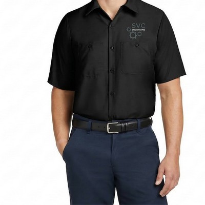 Embroidered Work Shirt Short Sleeve