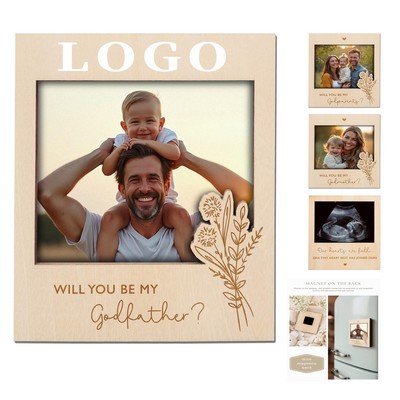 Wooden Photo Frame Magnet