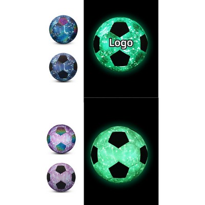 Reflective Glow In The Dark Size 5 Soccer Ball