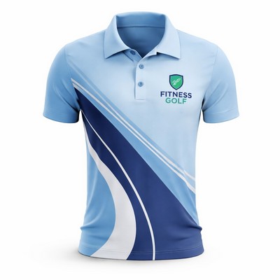 Men's Custom Sublimated UPF Dri Fit Polo Shirt 4.5 oz