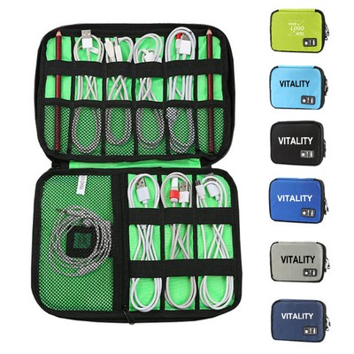 Travel Cable and Electronics Organizer Bag for Chargers Cords Power Banks and Tech Accessories