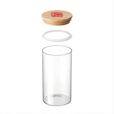 Glass Storage Jar with Bamboo Lid