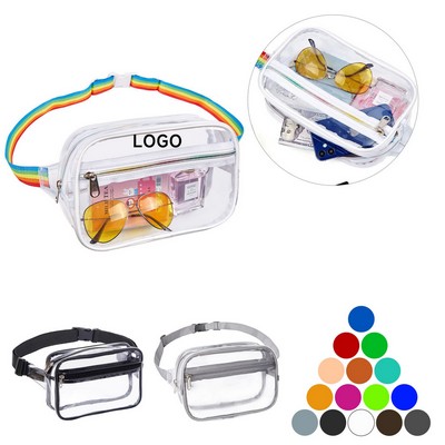 PVC Transparent Multi Color Fanny Pack