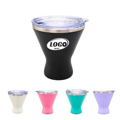 10oz Stainless Steel Martini Cocktail Glass with Lid