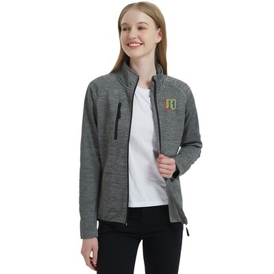 Women's Full Zip Sweater Fleece Jacket(Brushed Back)
