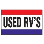 3 Stripe Used RV'S Nylon Message Flag (3'x5')