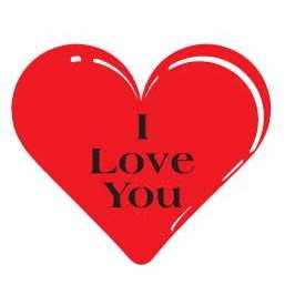Heart Promotional Magnet w/ Strip Magnet (3")