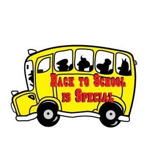 School Bus w/ Slogan Promotional Magnet w/ Strip Magnet (3 Square Inch)
