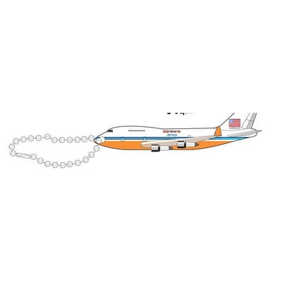 Jet Promotional Key Chain w/ Black Back (6 Square Inch)