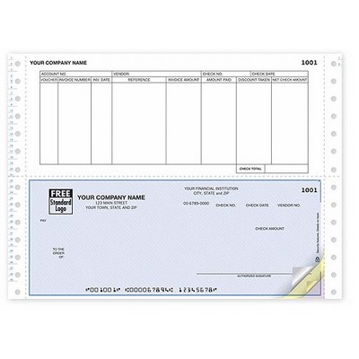 Continuous Accounts Payable Bottom Checks (1 Part)
