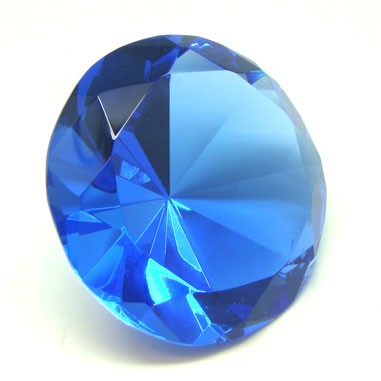 3" Crystal Diamond Paperweight.