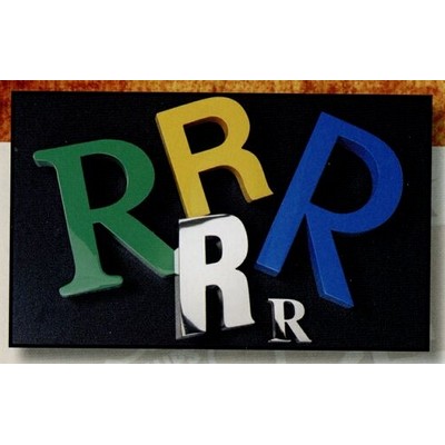 Reverse Channel Fabricated Stainless Finish 21" Letters w/ 2" Depth