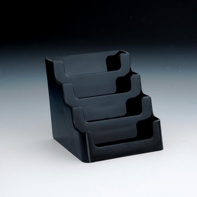 Black 4-Tier Business Card/Gift Card Holder