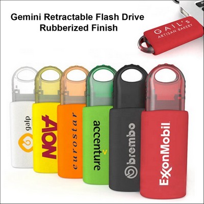 Gemini Retractable Flash Drive - 128MB Memory