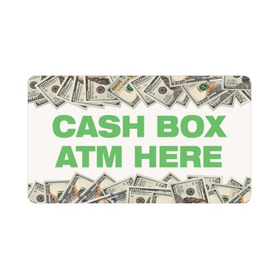 Rectangle Sticker | Round Corners | 2" x 3 1/2"| White Static | Static Back | Digital
