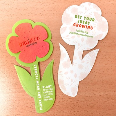 Double-Sided Rounded Flower With Plantable Shape