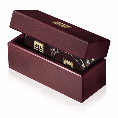 JAFFA® Six Coasters with Solid Cherry Chest