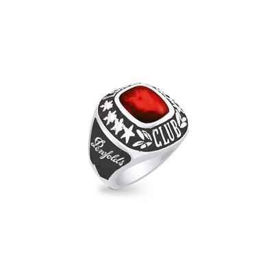 Custom Sterling Silver Ladies Ring w/Decoration