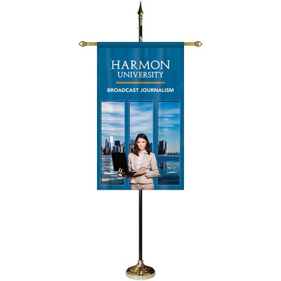 30" x 48" Premium Gonfalon 7' Kit / Straight Cut
