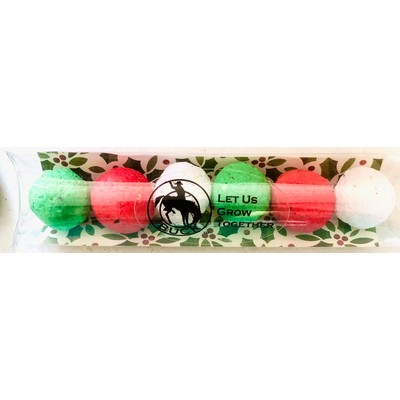 Wildflower Seed Bombs with Holly Background