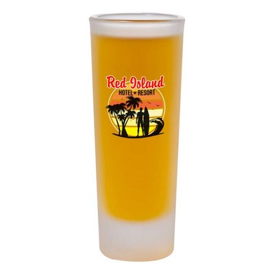Custom Frosted Tall Shooter Glasses - 2 Oz