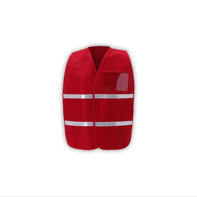 Enhanced Visibility Incident Command Vest, Red