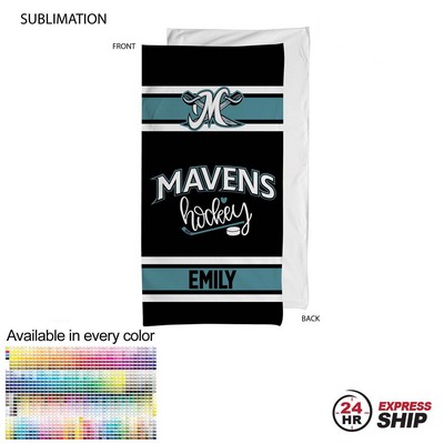 24 Hr Express Ship - Team Towel in Plush and Soft Velour Terry Cotton Blend, (30"x60")