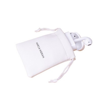 PU Leather Drawstring Pouch (3.54" x 3.54")