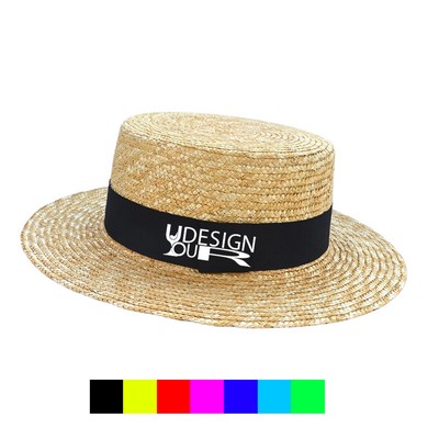 Women Men Wide Brim Straw Hat