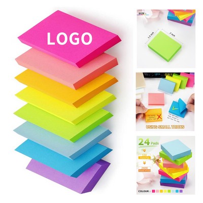 75 sheets Sticky Notes 1.5x2" Bright Colors Self-Stick Pads