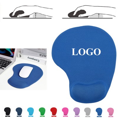 Memory Foam Silicone Wrist Support Non-Slip Mouse Pad