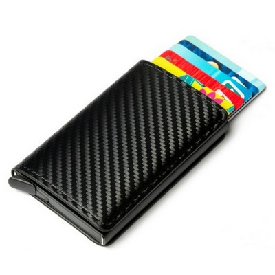 Slim Minimalist Smart Carbon Fibre Wallet Card Case