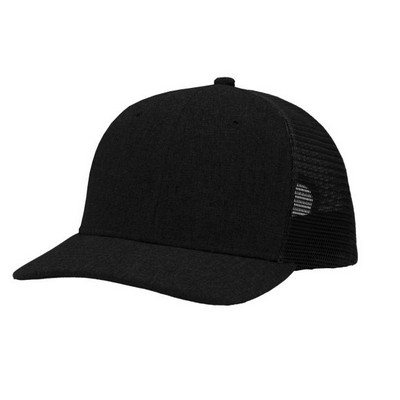 Sportsman™ Cross Hatch Polyester Trucker Cap (Embroidered)