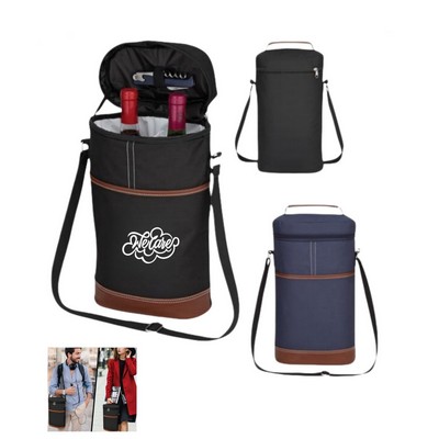 Insulated Double Wine Cooler Bag