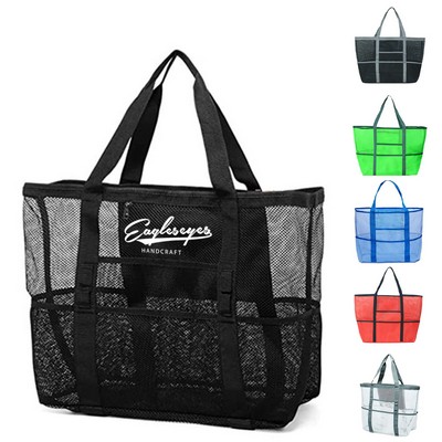 Spacious Mesh Tote Bag