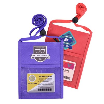 Adjustable Lanyard Neck Wallet - 6.75" x 5.25"