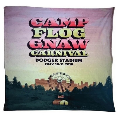 Sublimated Fleece Blanket Hemmed