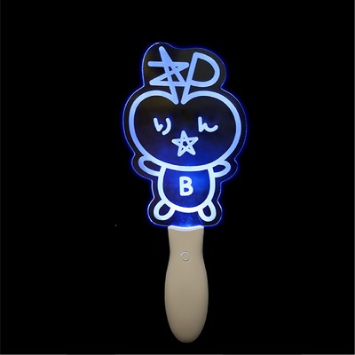 Music Festival Glow Stick Custom Acrylic Handheld Glow Sign Singer Support Stick